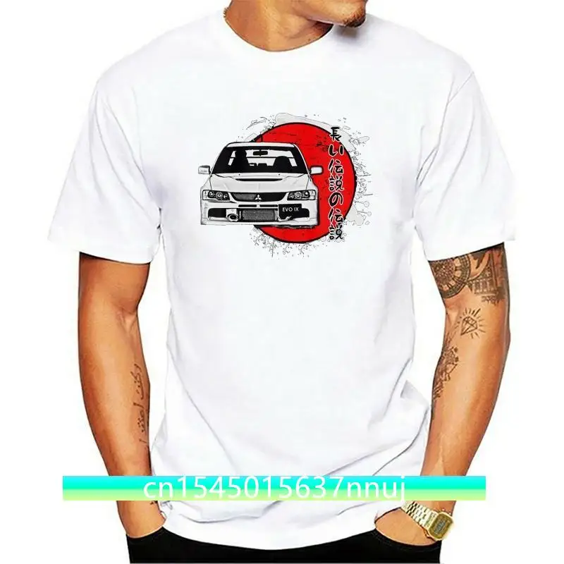 

New 4Mitsubishi Evo Lancer Japan Auto Sport Kanji Car T-Shirt S,M,L,XL,2XL,3XL2018 Fashion Brand Men's Short Sleeve Tee Shirts