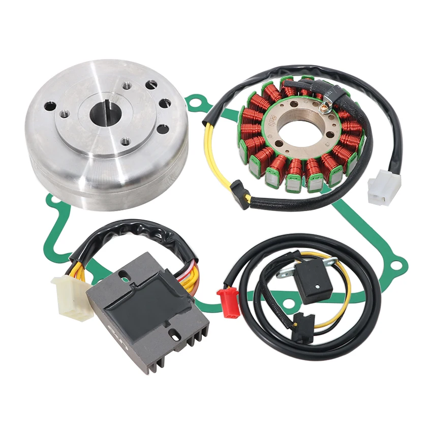 Stator Coil+Regulator +GASKET For Kawasaki EN400 EN450 EN500 EX400 EX500 Vulcan GPZ400S GPZ500S OEM:21003-1123 59026-1126