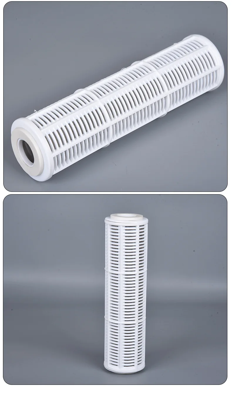 10 inch micro mesh fishbone filter with nylon/stainless steel mesh filling filter material pre filter cleaning machine