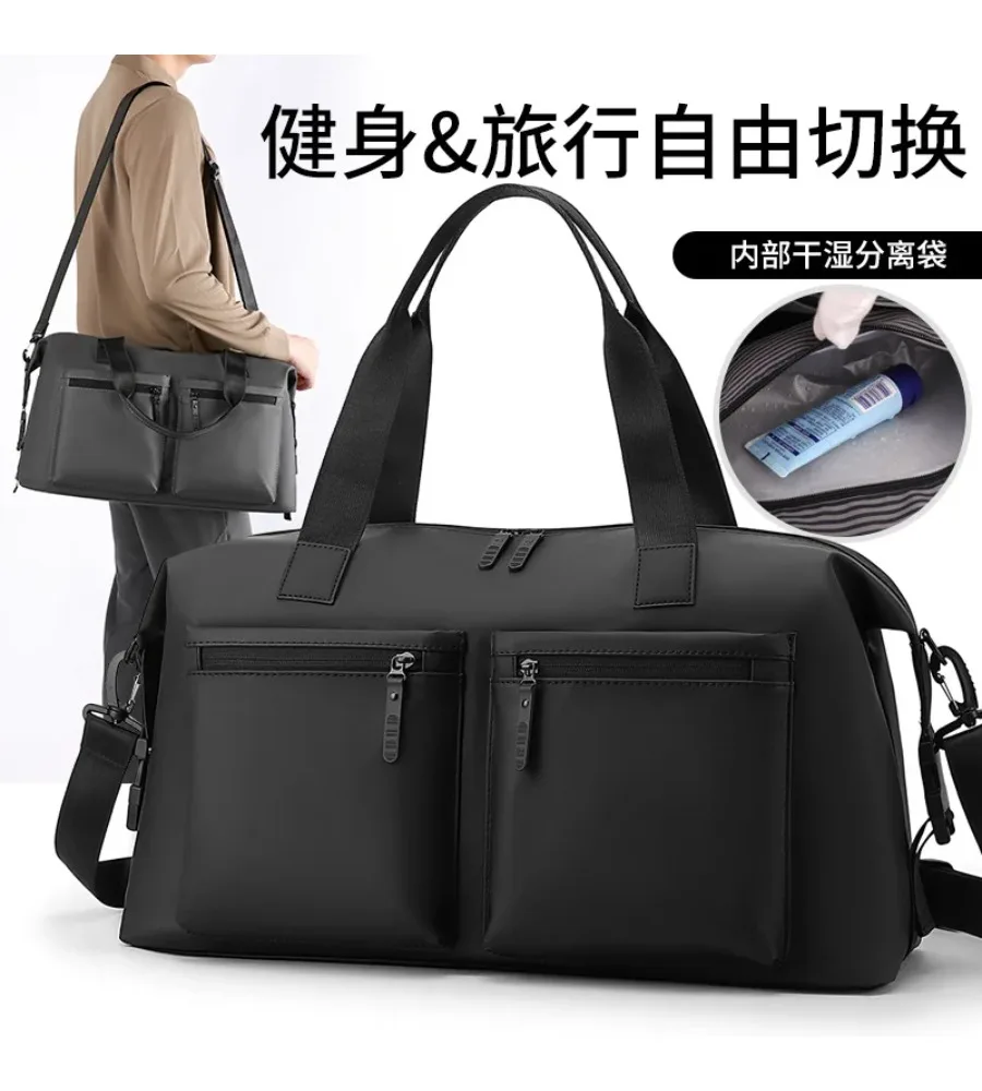 Multi purpose carryall designed for gym sessions weekend getaways and casual outings with dedicated storage for active needs