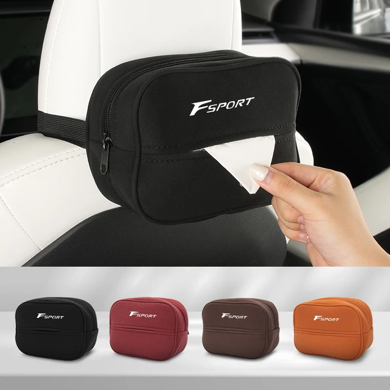 

Car Seatback Tissue Box Paper Towel Bag Napkin Holder Case Accessories For Lexus IS250 IS200 CT200h GS300 LS430 RX450h LX570 IS3