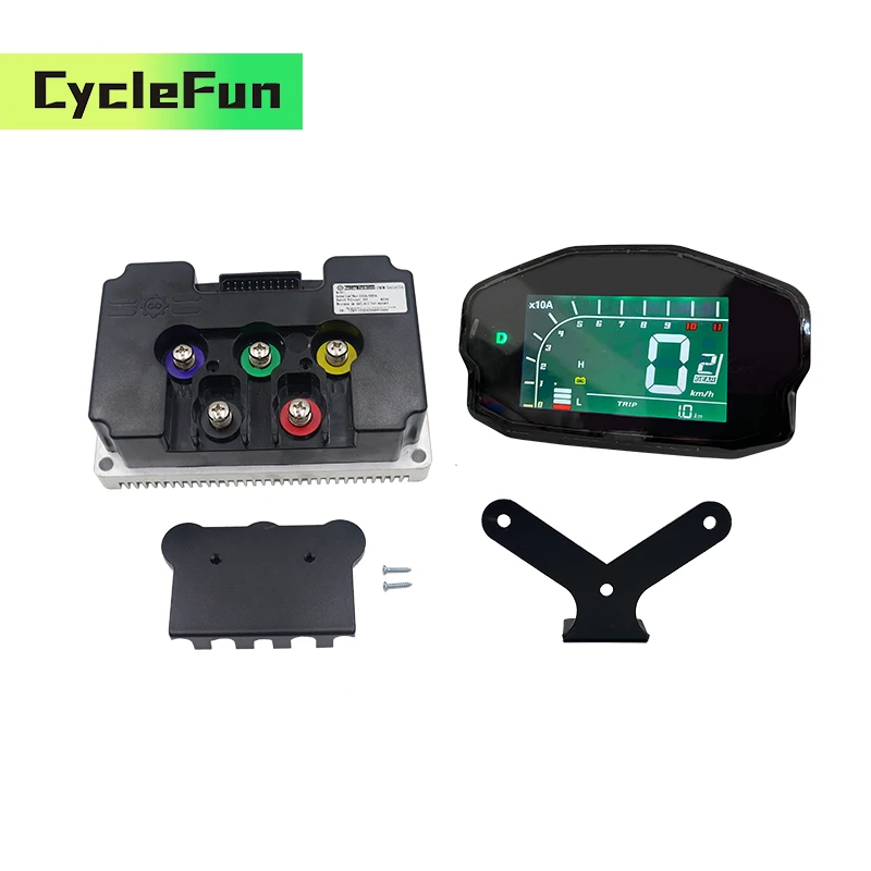 

ND96450 FarDriver DC 170A Sine Wave Controller Programmable With DKD ONE-LIN Display For Electric Motorcycle Scooter Accessories