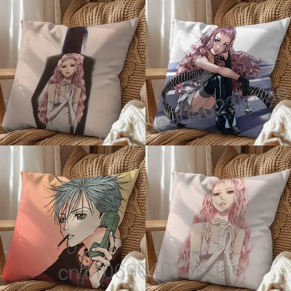 Reira Serizawa Okazaki Shinichi NANA Pillow Case cover Nap Time  Sofa Living home Room Bedroom Backrest Cushion Square cojines