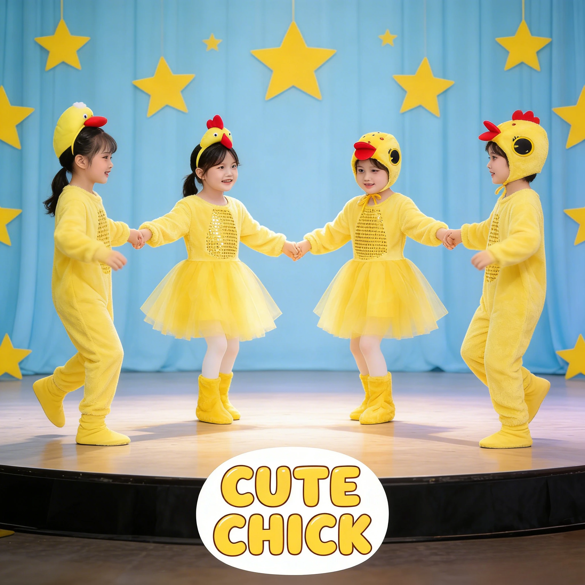 

Новый детский костюм для выступлений: утёнок, цыпленок, животное, для малышей, маленький курица, желтая утка, белый гусь, одежда для танцевальных сценических шоу