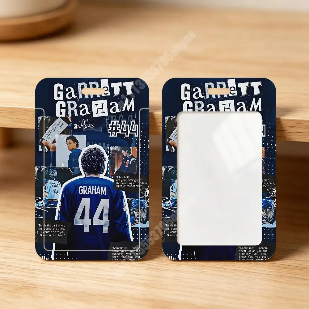 Off C-Campus TV Series Hockey Team Plastic Card Holder Student ID Card Clear Transparent Business Office Supplies