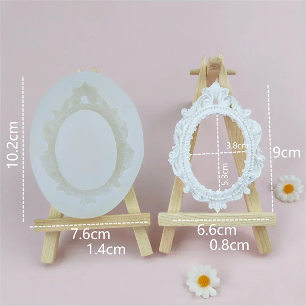 1pc Bouquet Photo Frame Silicone Mould Baking Mold Handmade Crafts Ornaments Decoration DIY Tools 6.8cmx6.5cmx1.7cm