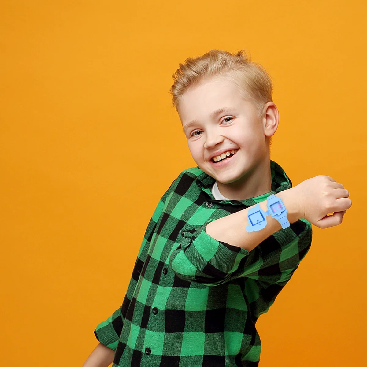 

Цифровые светодиодные часы с сенсорным экраном, раскладушка с единорогом, мультяшный дизайн, красочные силиконовые часы, подарок на день рождения