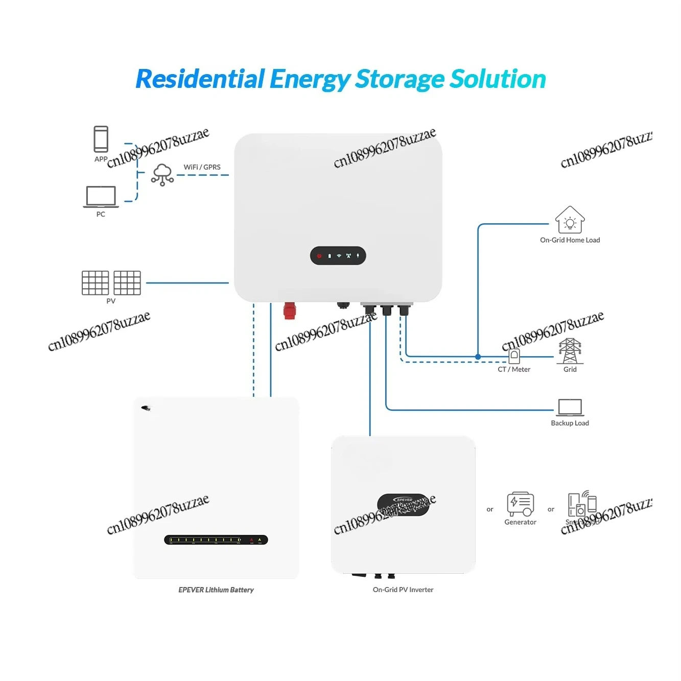Wholesale IP65 Single-Phase Residential Hybrid Inverter 3.6KW  Parallel on Grid Solar Inverters