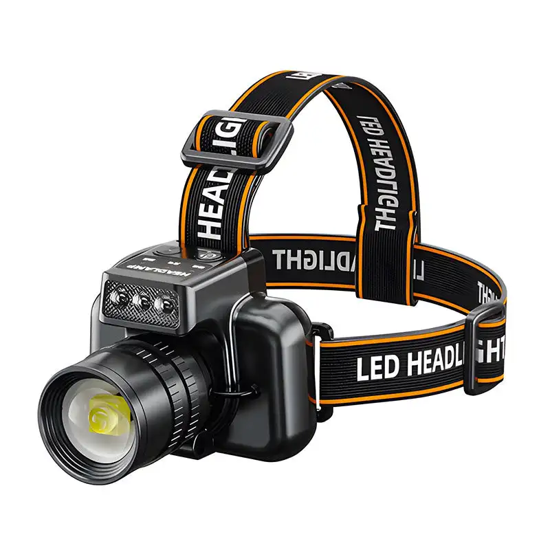 

Rechargeable Headlamp Super Bright Torch Light ST90 Induction LED Headlight Waterproof Camping Mobile Power Bank Flashing