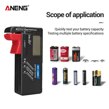 ANENG BT-168/BT-168D Dijital Pil Kapasitesi Test Cihazı Damalı Şarj Indicador de Bateria Diy Elektronik Test Ekipmanları Araçları