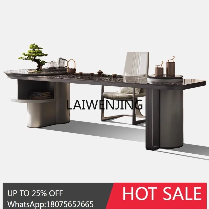 

Чайный столик из каменной плиты, офисный прием, элитная островная платформа, бытовой чайный столик и стулья