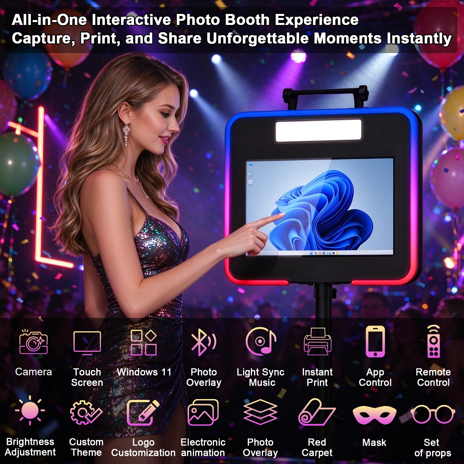 DSLR Photo Booth with 15.6