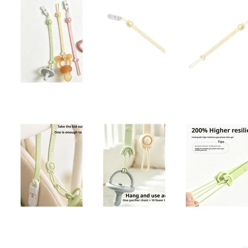 Clothing Clip for Pacifiers & Teething with Soft Silicone Body, Secure Closure Design, & Simple Daily Use A2UB