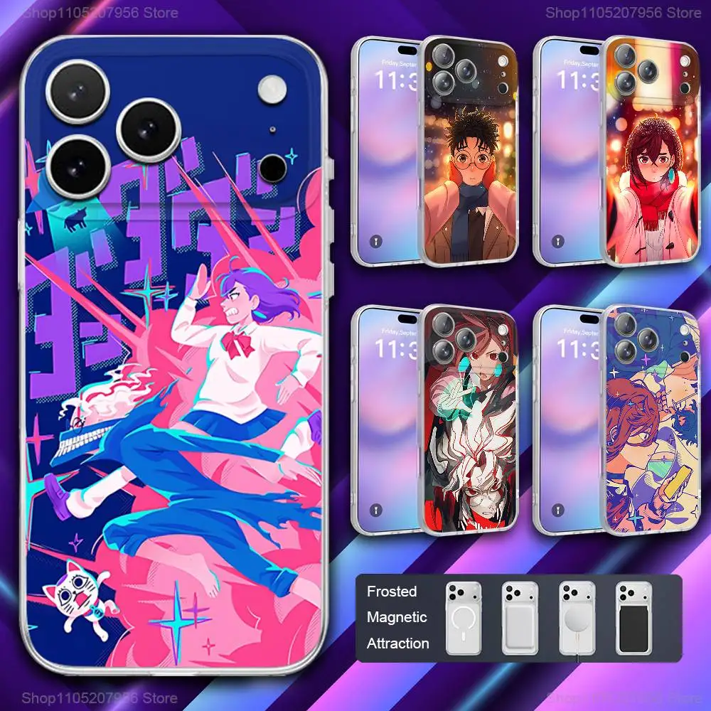 

D-Dandadans Anime Phone Case For iPhone 11,12,15,14,13,17,16,Pro,Plus,E,Max,Air,Mini Magnetic Frosted Cover