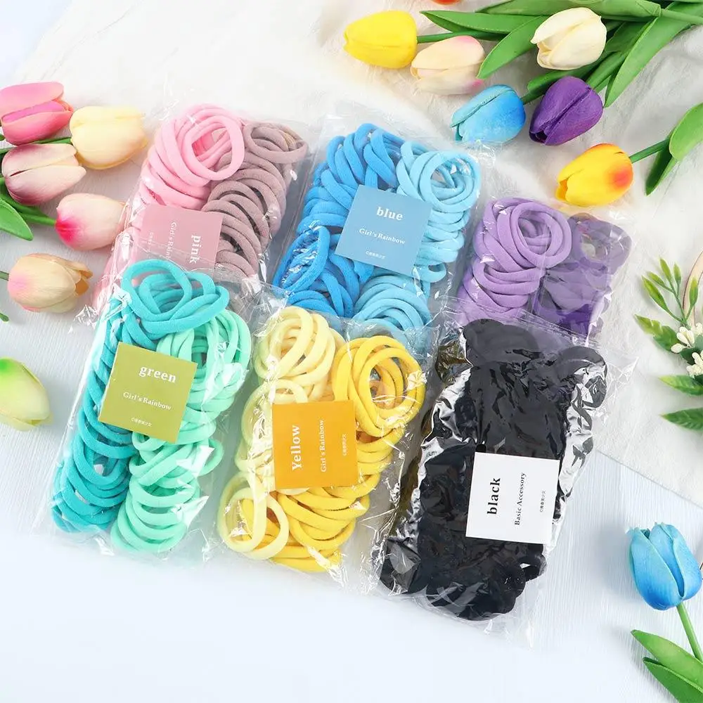 

High Elastic Hair Bands for Women Girls Candy Color Basic Hair Tie Headband Simple Ponytail Holder Headwear Hair Accessories