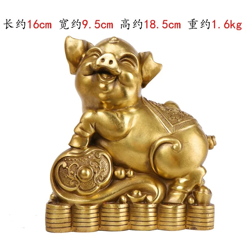 Manufacturer Of Copperware, Wholesale Copper Ruyi Ornaments, Twelve Zodiac Pig Crafts, Home Decoration
