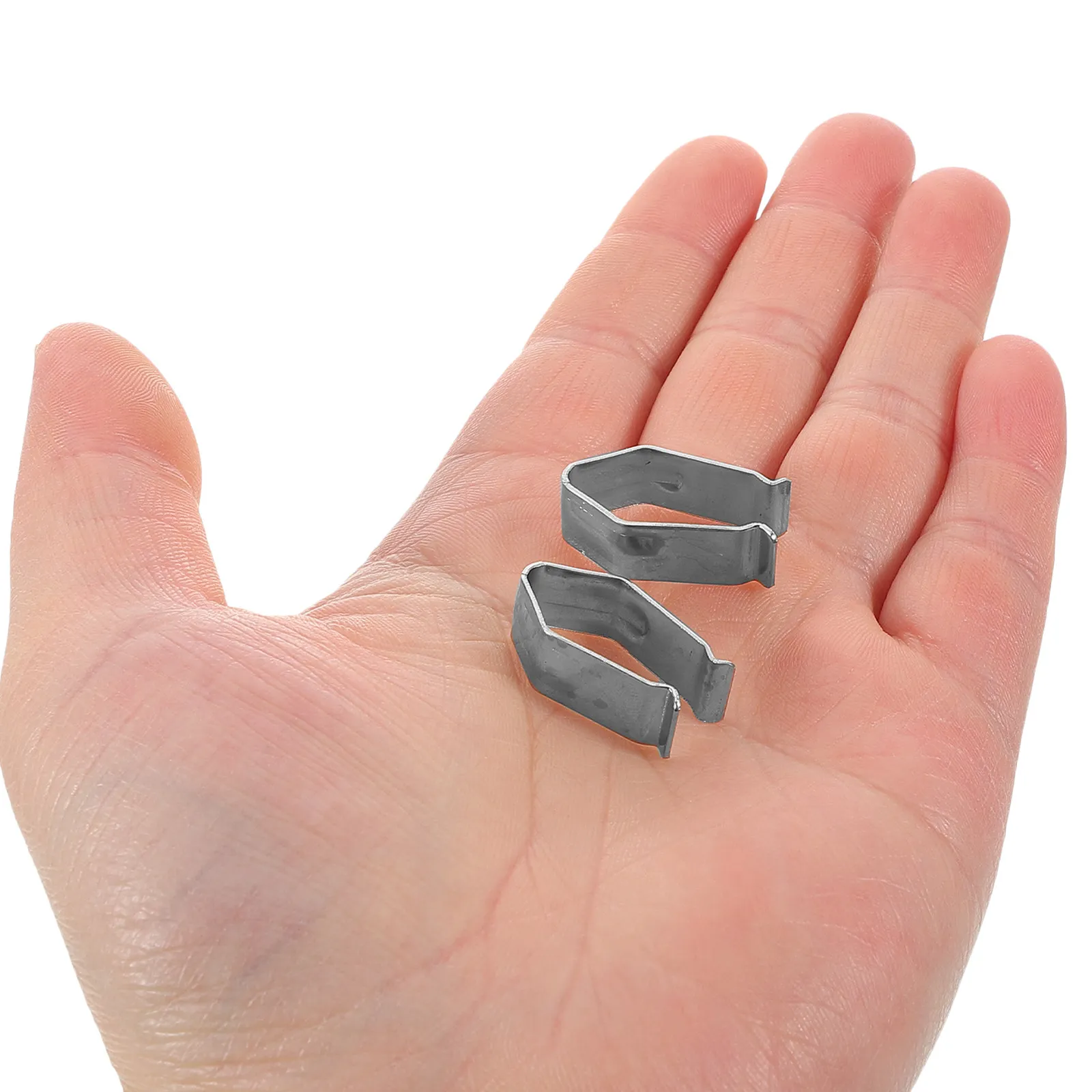 20Pcs Sturdy Iron Spring Clips for Hangers High Elasticity Rust Resistant Clothing Hanger Accessories for Home Commercial