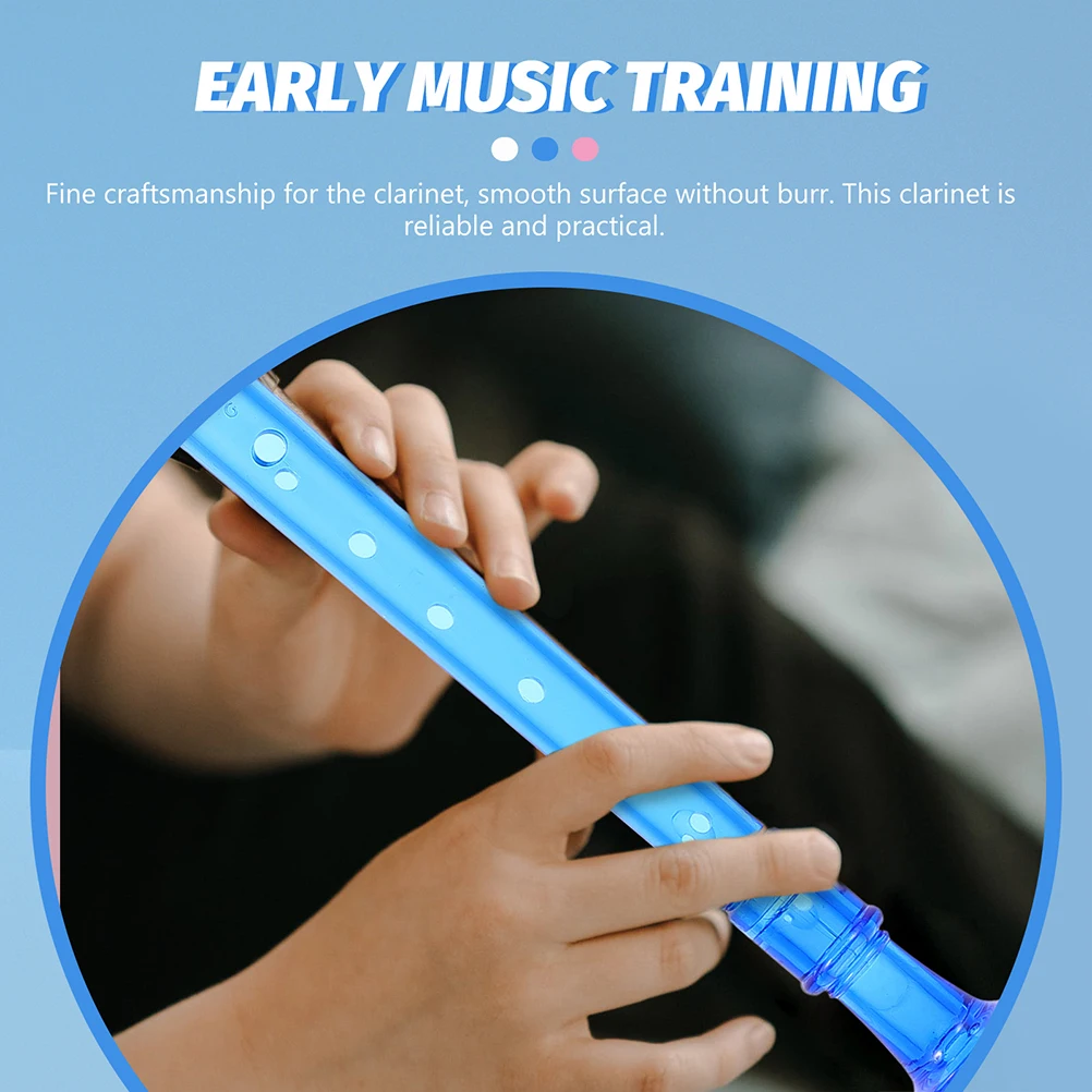 2 قطعة مسجل سوبرانو للأطفال المهنية الراتنج الكلارينيت 8 حفرة المبتدئين الناي لعبة موسيقية أداة ممارسة الرياح
