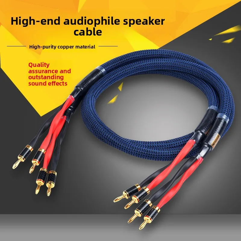 grade 4-core high-purity copper silver-plated nerve speaker, main audio cable, power amplifier HIFI McIntosh speaker cable