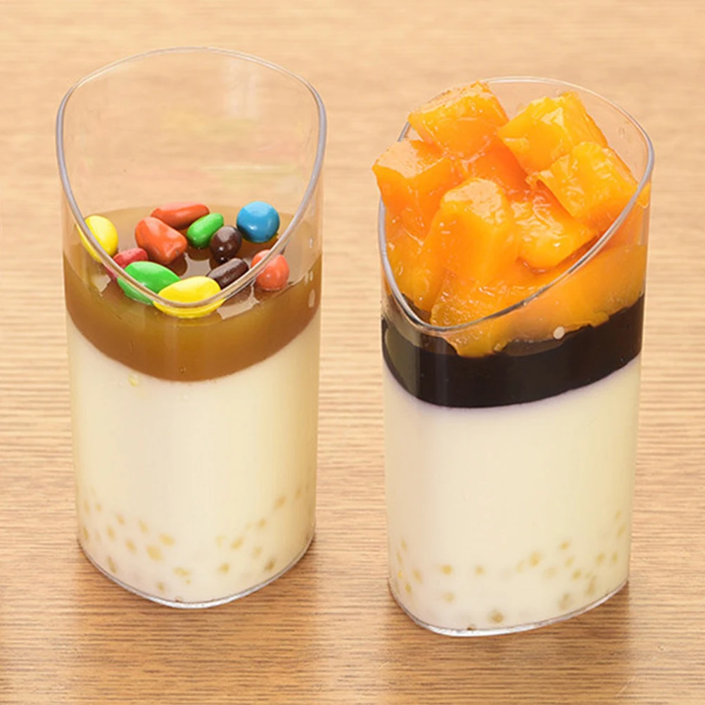 

25pcs Tiramisu Cups Mini Dessert Jelly Pudding Mousse Clear Material Safe Home Party Catering Event Banquet Wedding