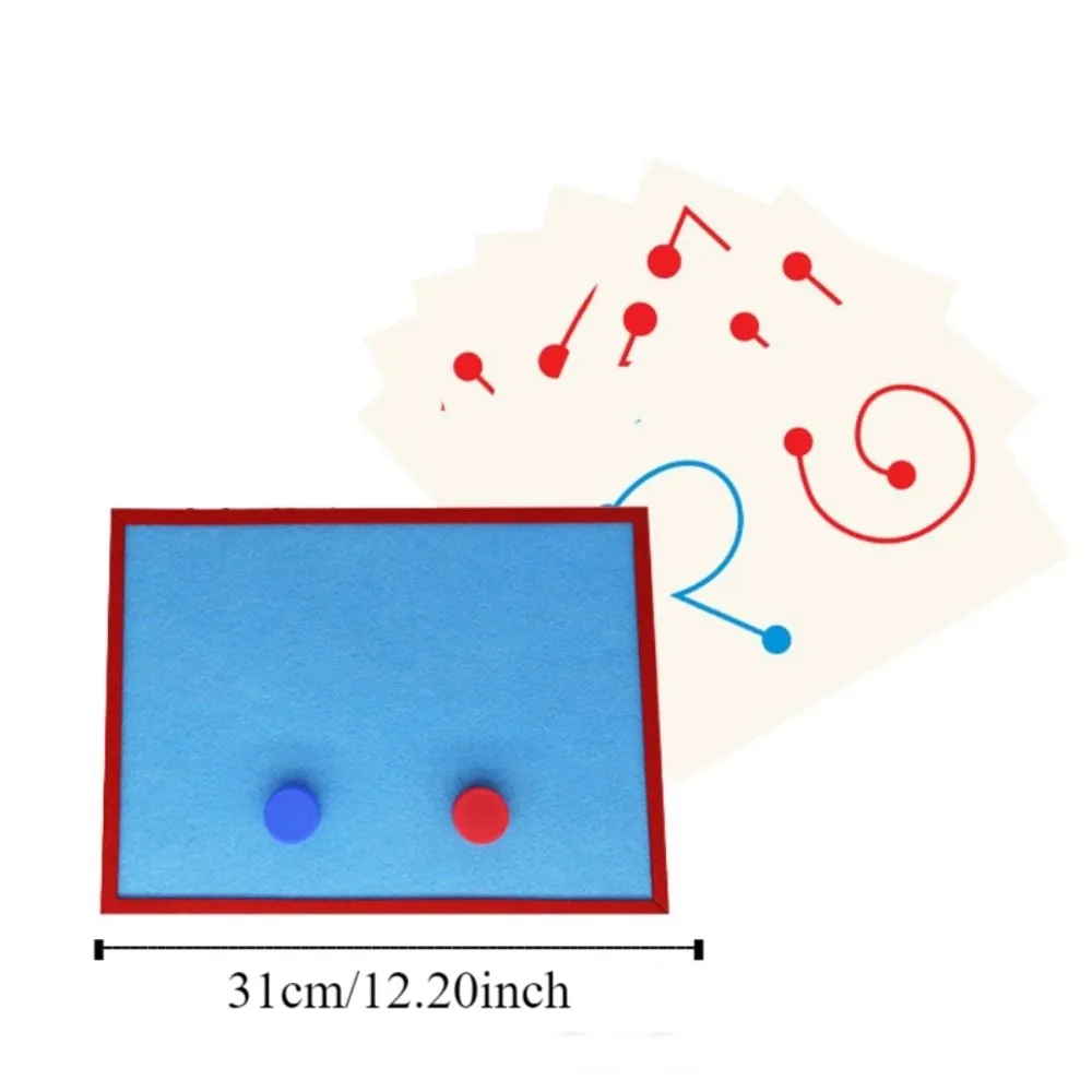 紙左右の軌道おもちゃモンテッソーリインタラクティブ目の手の調整おもちゃ論理的思考パターン認知