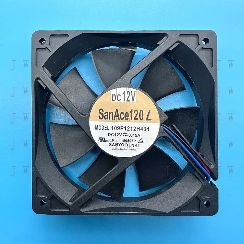 DDW   For Sanyo 109P1212H434 Chassis Industrial Cooling Fan Mute 12V 0.45A 3-Pin 12025