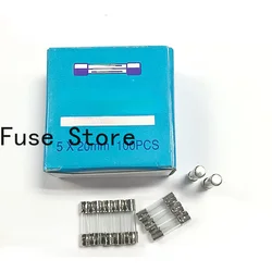 10PCS 5*20 Slow Melting Delay Of Glass Fuse Tube T1A T2A T3A T4A T5A T6.3A 250V UL
