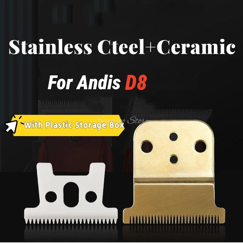 

Replacement Stainless Steel Blade Set For Andis D8 Electric Clipper Cutter Head Kit Ceramic Moving Knife Assembly Accessories