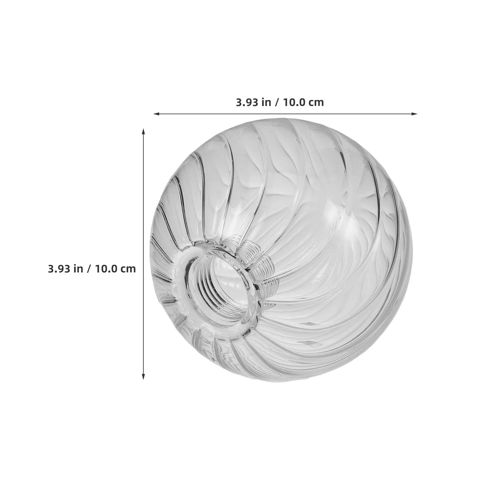 2Pcs Clear Bubble Glass Lamp Globes Replacement Globe Lampshade Cover Round Pendant Ceiling Light Fixture Sphere Dome 4 Inch