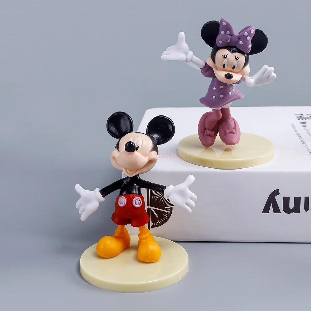 Boîte aveugle de voiture Mickey Minnie Donald, jouet à œuf torsadé, personnage multi-scènes en Pvc, décoration de dessin animé Disney, 2025 Hot Selle