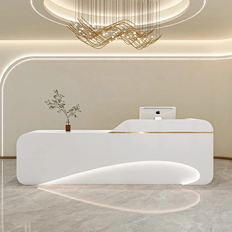 

Executive Simple Reception Desks Beauty Salon Minimalist Design Reception Desks Modern Display Mostrador Commercial Furniture