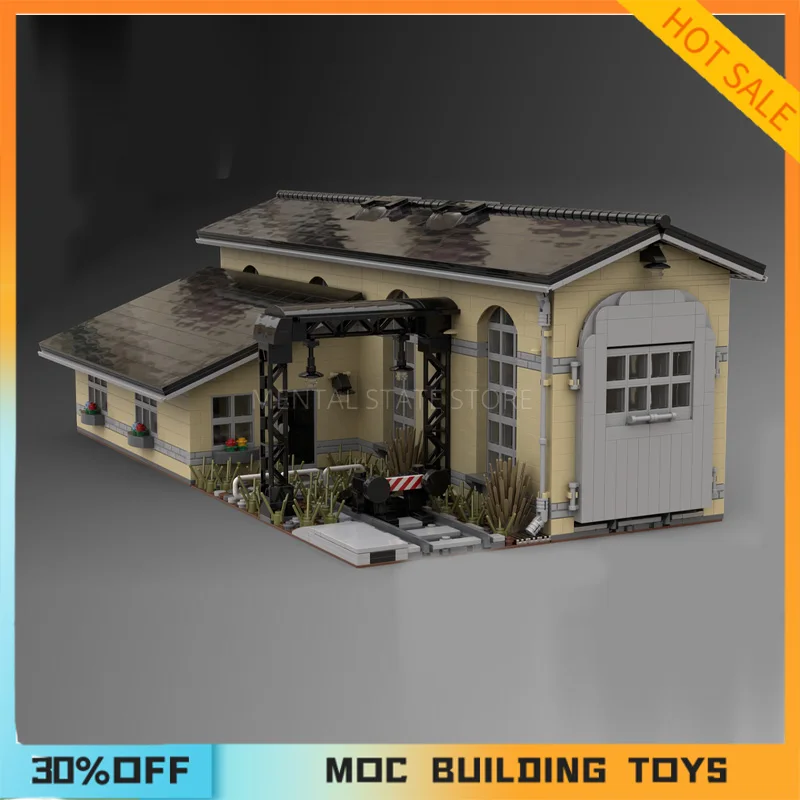 Bloques de construcción personalizados para niños, juguete de ladrillos para armar locomotora, serie Streetscape, ideal para regalo de vacaciones, código 2865, piezas