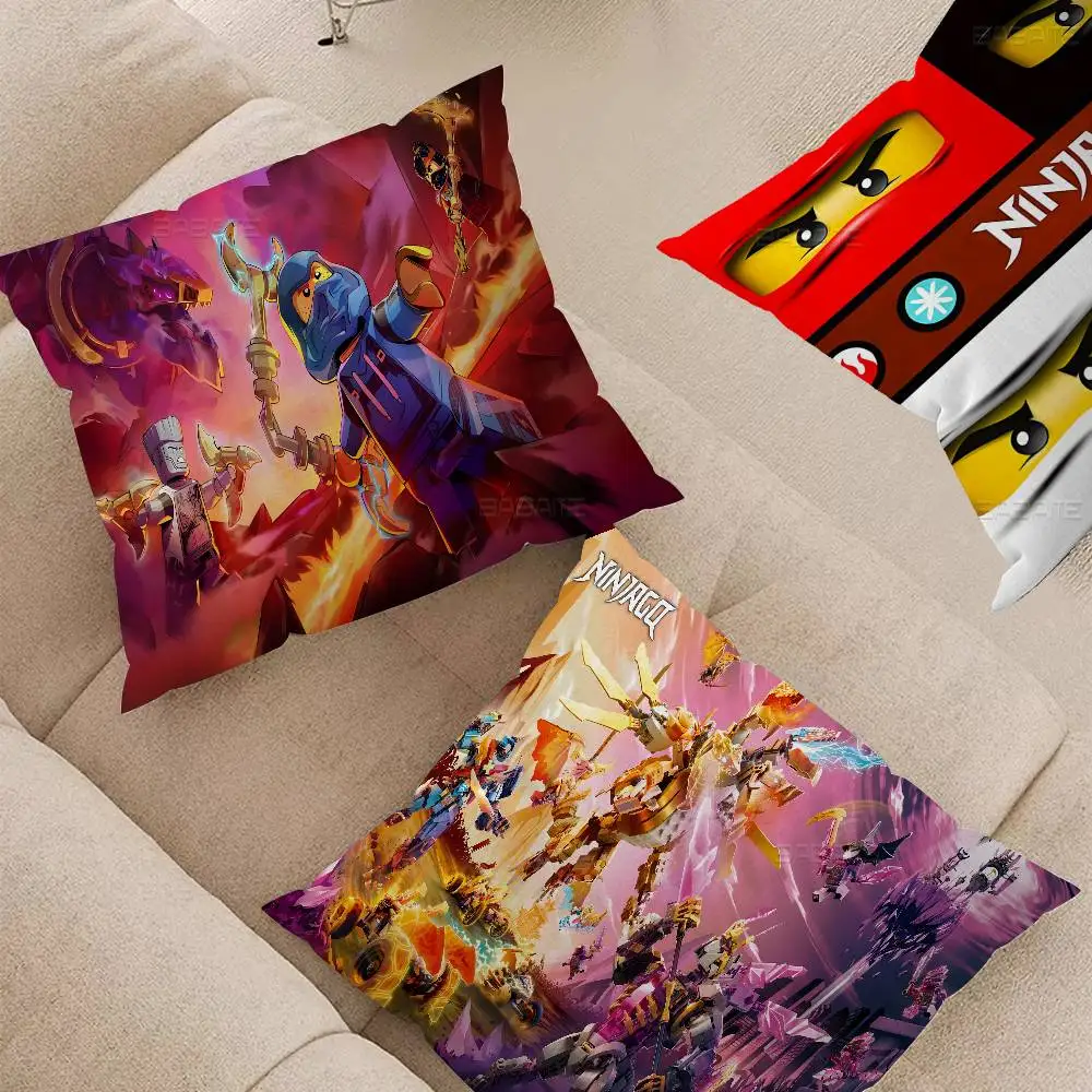 Cartoon N-NinJAGO Pillow Anime Pillow Sofa Bed Head Pillow Cover Cushion Cover 45x45 cm Fashion