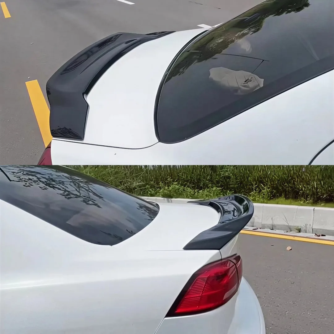 Alerón Trasero para Mitsubishi Lancer EX 2009-2016, Estilo R, Negro Brillante, Kit de Carrocería, Deflector de Aire, Accesorio de Tuning