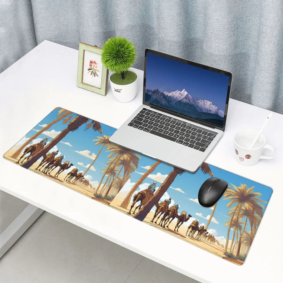 Large Mouse Pad Caravan Under The Blue Sky Gamer PC Laptop Mats Keyboard Carpet Computer Gaming Office Accessories Desk Mat