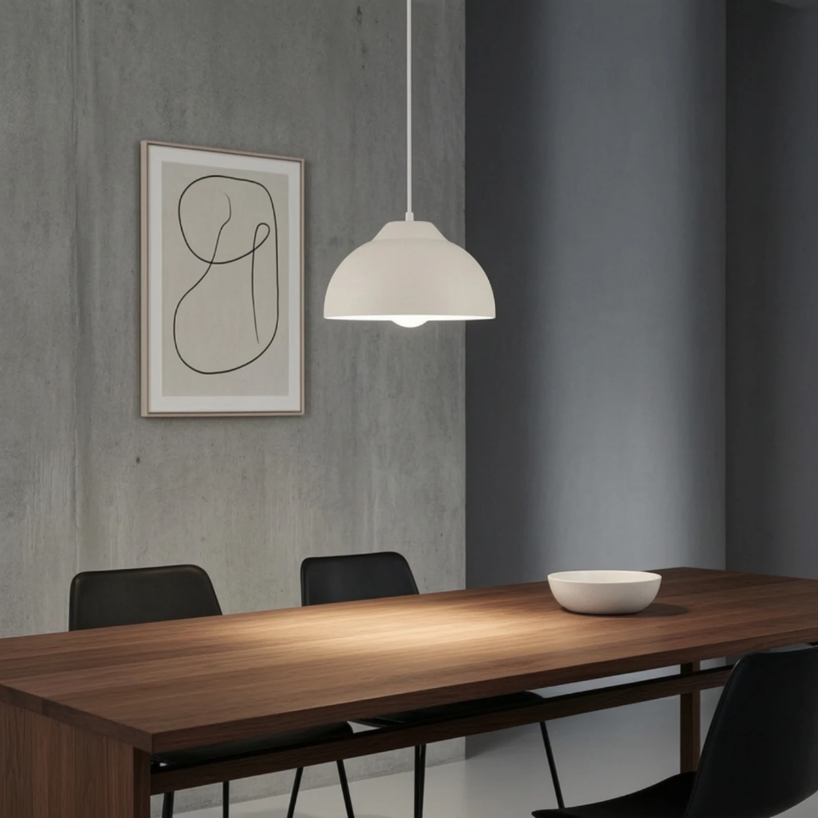 Milky White Plastic Luminaire Shade Creamy Design Bowl Hanging Luminaire Shade E27 Hanging Lamp Cover Minimalist Design