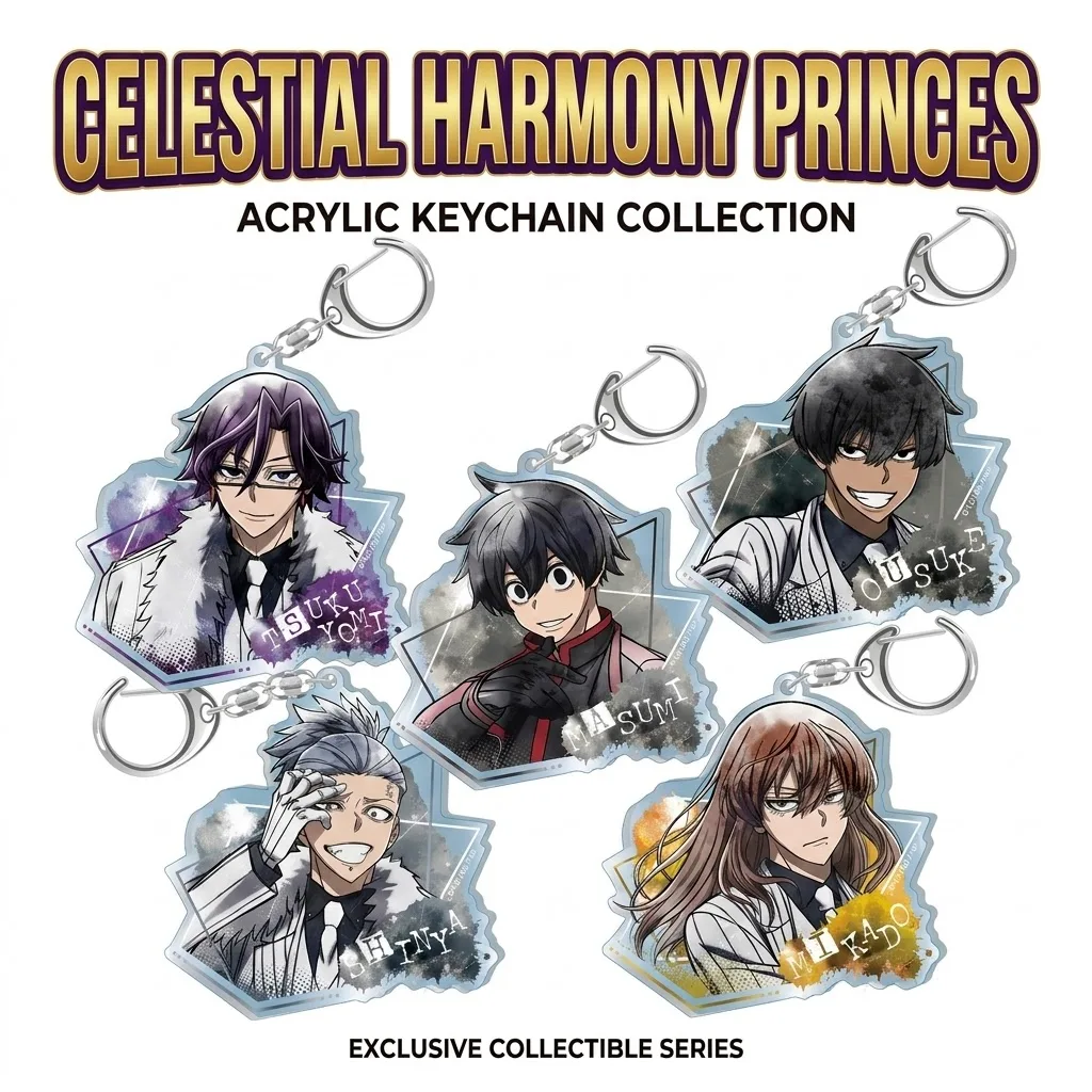 Anime Tougen Anki Acrylic Keychain Shiki Ichinose Mudano Masumi Yodogawa Kawako 6CM Bag Pendant Cute Shonen Manga Keyring Gifts