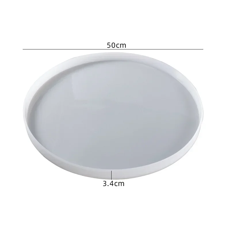 Round Epoxy Table Resin Molds,  Large Charcuterie Board Resin Mould , Reusable DIY Art Home Decoration Resin Tray Mold for River