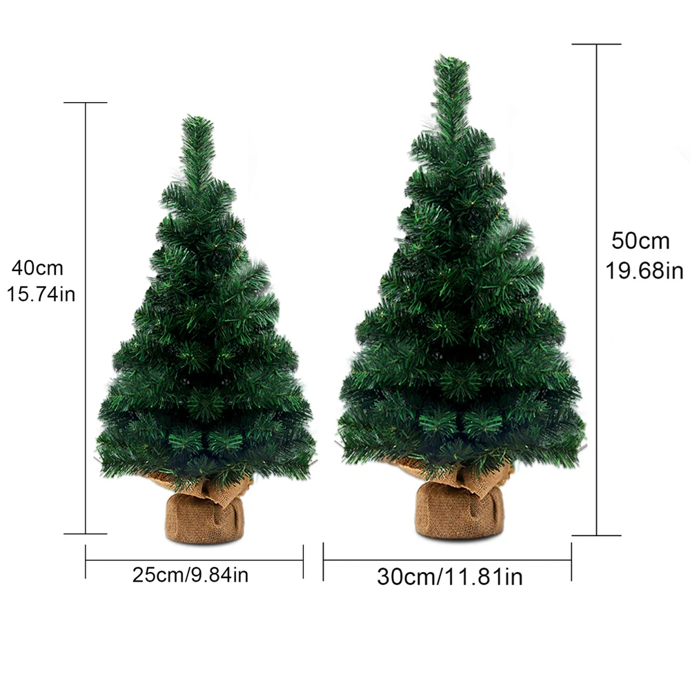 40/50CM Mini Artificial Christmas Tree Decoration Christmas Tree Bare Tree Simulation Desktop Xmas New Year Decoration For Home