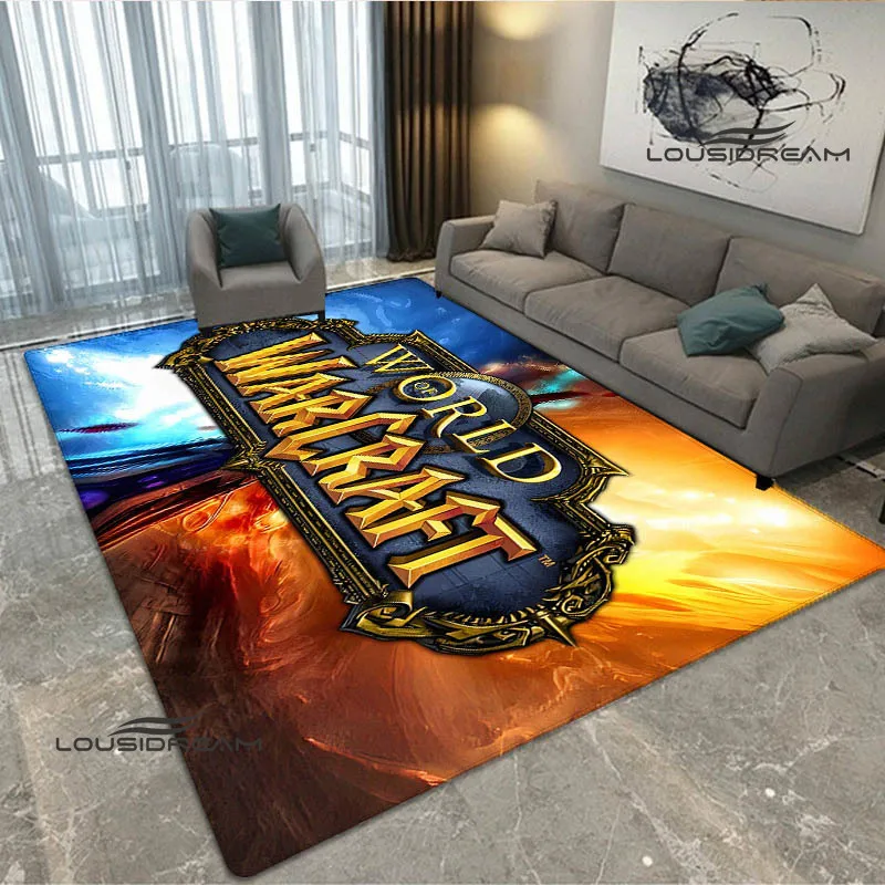 Game World of Warcraft Printed Carpet  Non -slip carpet carpets for living room kitchen mat Yoga mat anime rug birthday gift