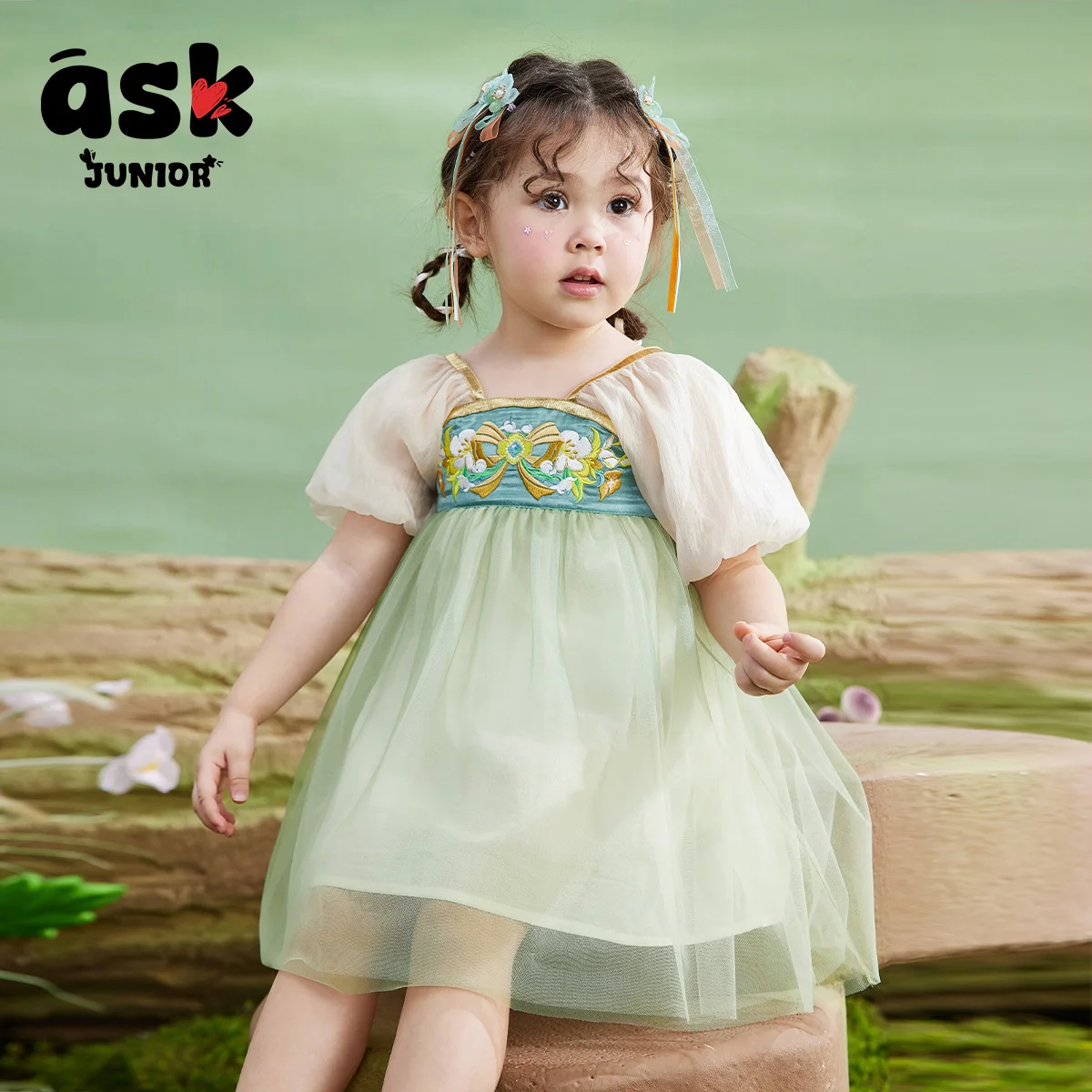 اسأل فتاة صغار تغيير تدريجي فستان الأميرة الصيني الجديد المطرز للأطفال hanfu #1