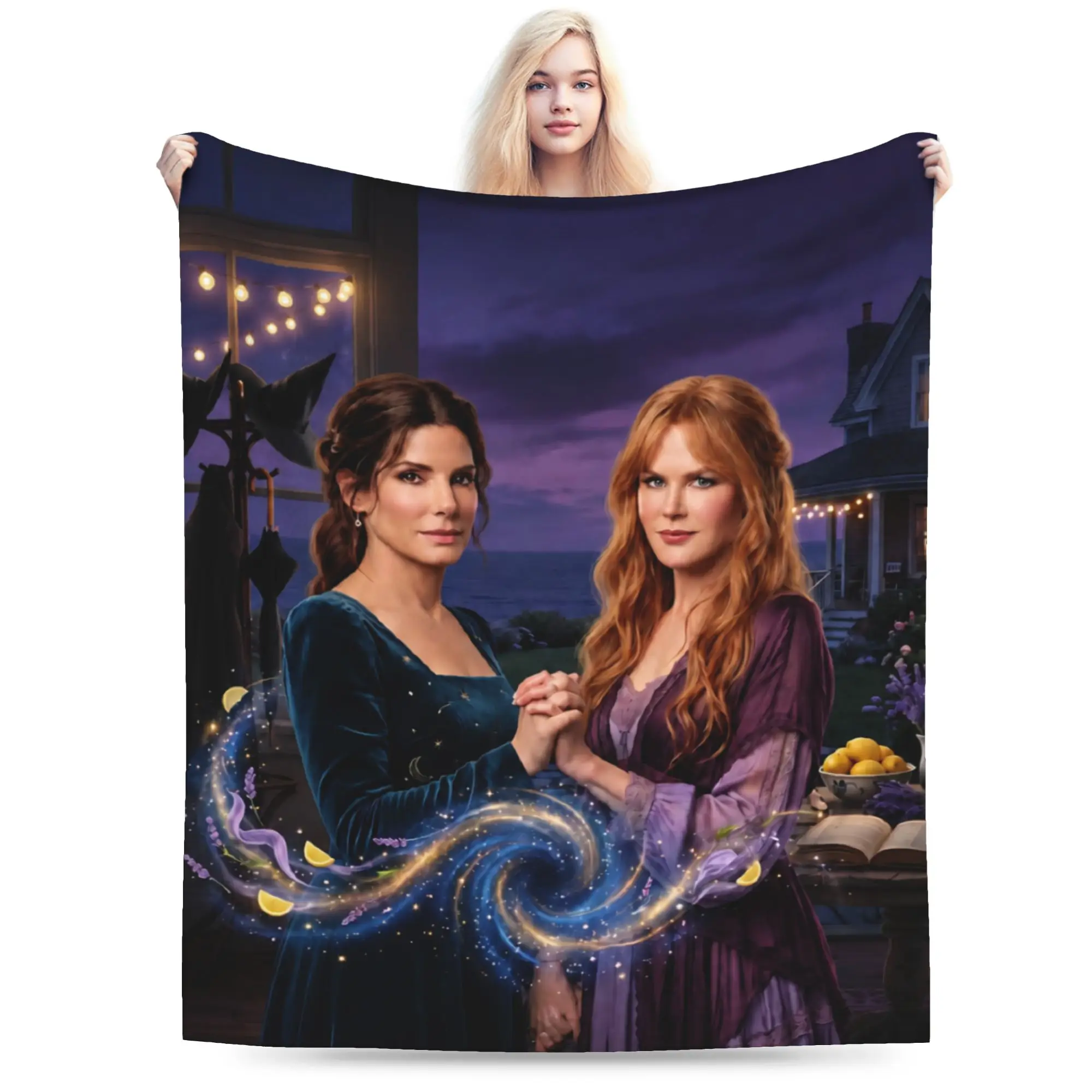 Super Soft Practical Magic 2 Movie 2026 Throw Blanket Premium Flannel Fleece Lightweight Bed Blanket Cozy Plush Blankets