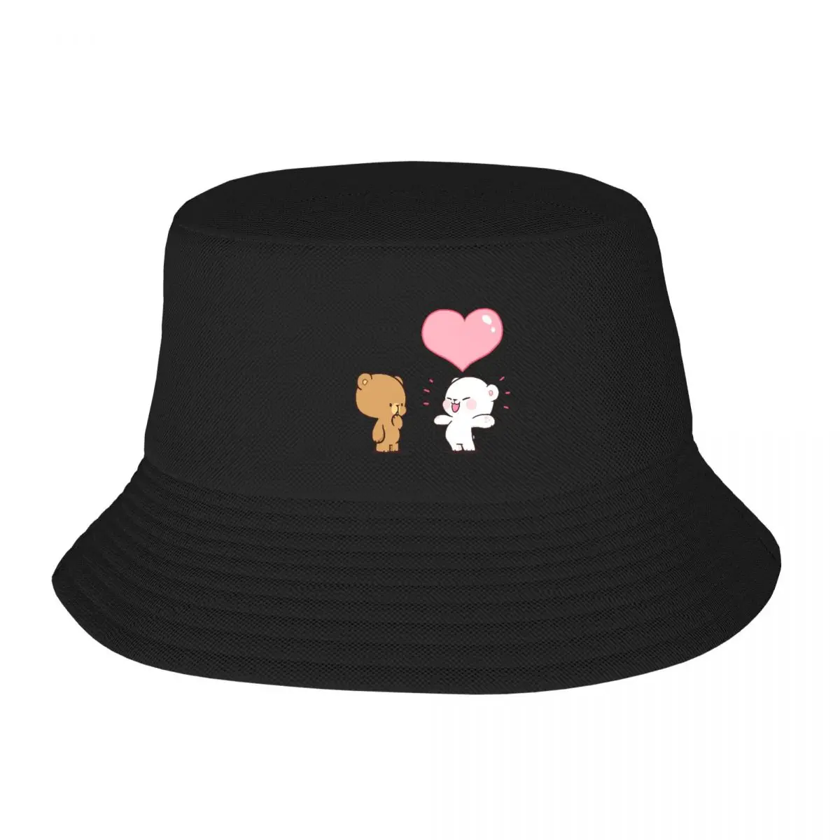 

Milk And Mocha Adult Fisherman's Hat Bob Bucket Hats Men Women Caps fisherman Hat Girl Boy Hat