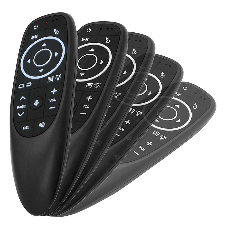 Control remoto de aire G10S Pro con voz, giroscopio inalámbrico mini 2.4GHz y aprendizaje IR para Android TV Box HK1 H96 Max X96 Mini 2