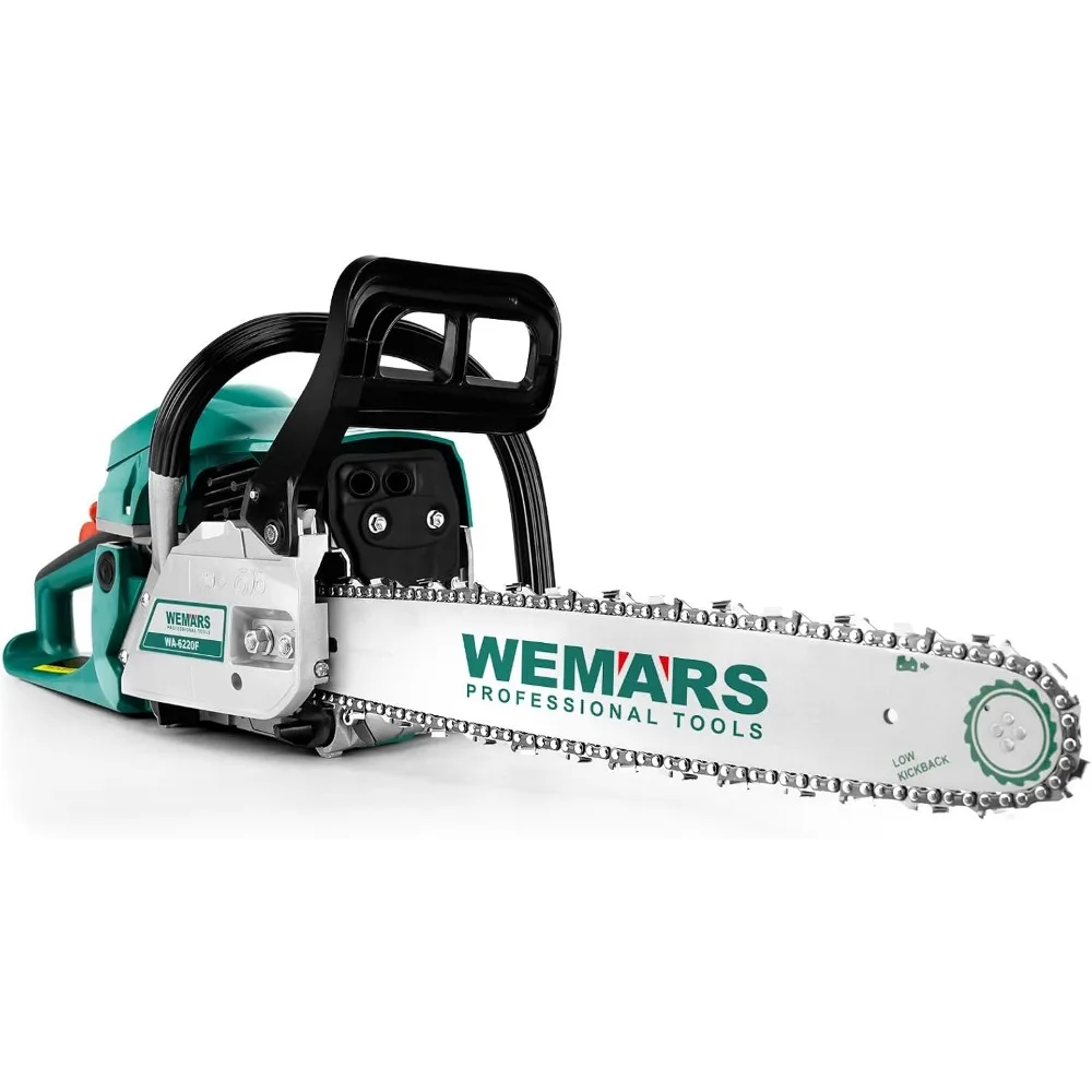 20 Inch 2-Cycle Gas Chainsaw for Efficient Tree and Wood Cutting in Gardens and Farms