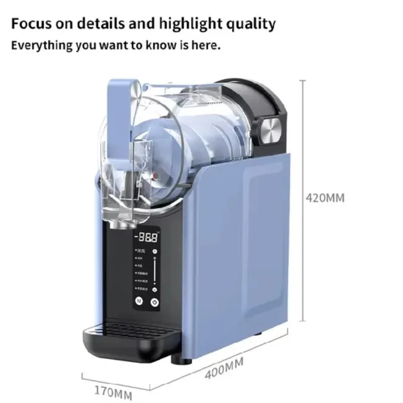 Cross Border Commercial Slush Machine Automatic Self Cleaning Ice Crusher For Small Ice Cream Maker 110V 220V Large Capacity