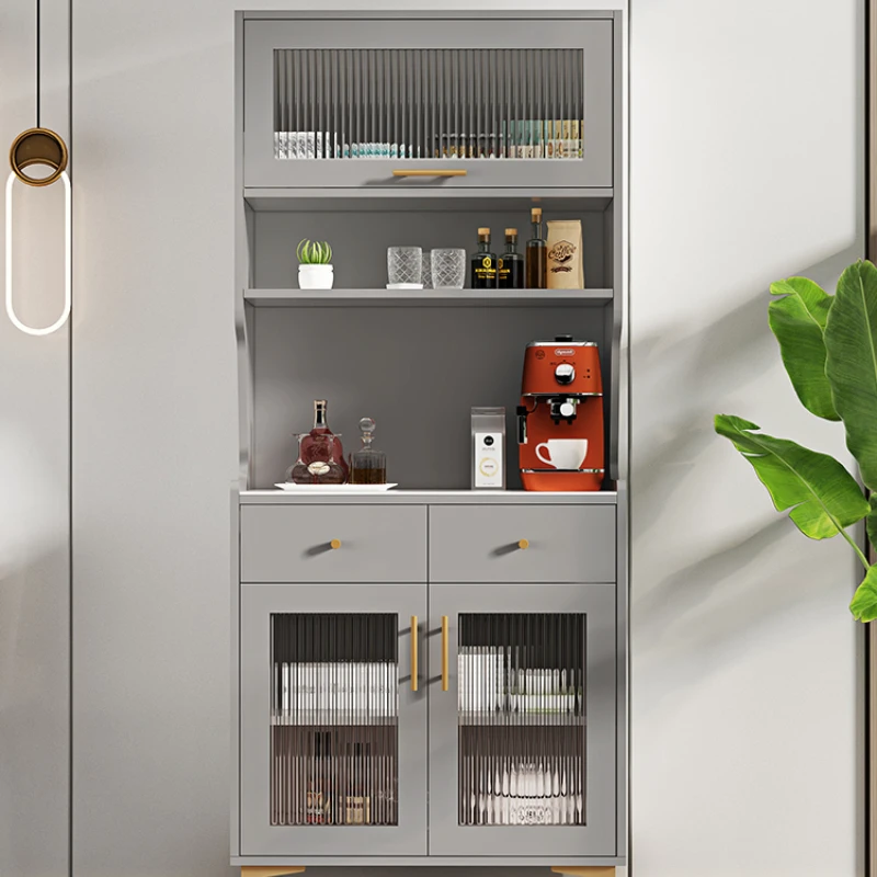 Sideboard Cabinet Household Modern Minimalist Wine Cabinet Changhong Lockers with Glass Door Wall Cabinet