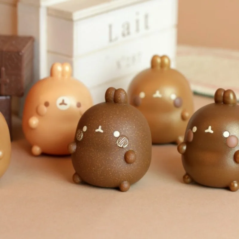 CHOCO MOLANG conejo límite caja ciega juguetes muñeca Linda figura de acción de Anime adornos figuritas muñecas escritorio decoración del hogar coleccionables