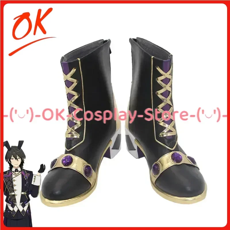 

[На заказ] ансамбль звезд Сакума Рей обувь для косплея аниме игра реквизит для ролевых игр Хэллоуин карнавал праздничная вечеринка сапоги из искусственной кожи