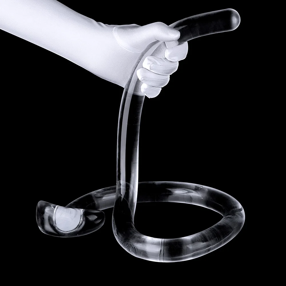 1M Super Long Soft Flexible Snake Shape Anal Plug Clear Anal Whip Strip Deeply Inserted Anus Masturbator Sex Toys for Men Women